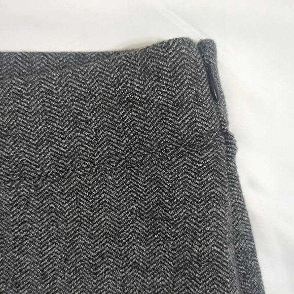 Banana Republic Herringbone Side Zip Pants, Color Black Gray Size M - Picture 8 of 14